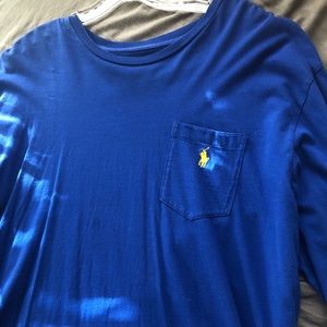 Large Blue Polo Long Sleeve